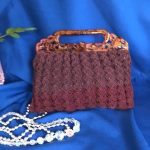 Vintage crocheted handbag